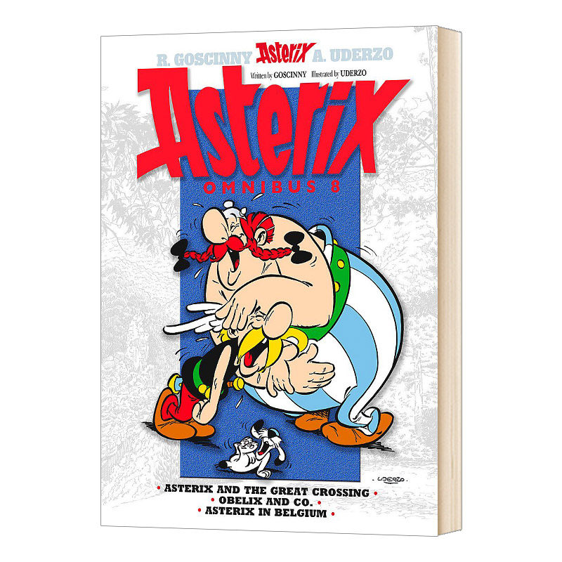 英文原版 Asterix Asterix Omnibus 8 高卢英雄历险记22-24 合订本 卷八 儿童漫画书 英文版 进口英语原版书籍