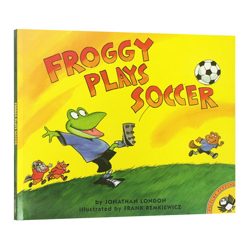 英文原版 Froggy Plays Soccer 小青蛙弗洛格踢足球 大开绘本 英文版 进口英语原版书籍