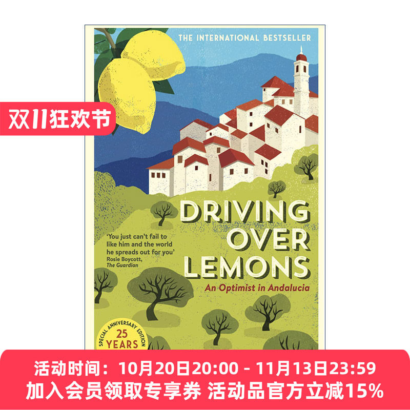英文原版 Driving Over Lemons 吉他羊奶天堂 克里斯·斯图尔特 西班牙旅居生活 英文版 进口英语原版书籍