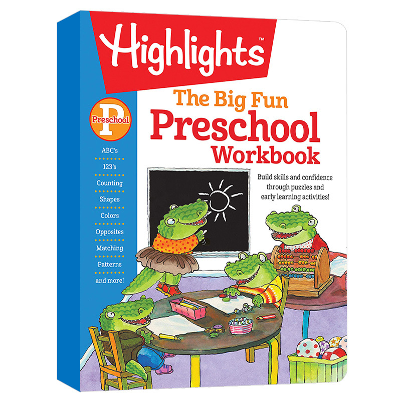 英文原版 Highlights The Big Fun Preschool Workbook 儿童英语启蒙学前教育活动游戏书 亲子教育 趣味活动手册 英文版进口书籍 书籍/杂志/报纸 儿童读物原版书 原图主图