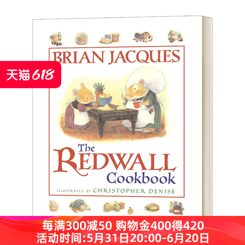 红城王国食谱 英文原版 Redwall Cookbook 英文版 进口英语原版书籍 书籍/杂志/报纸 原版其它 原图主图