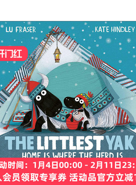 英文原版 The Littlest Yak Home Is Where the Herd Is 小牦牛3 牛群就是家 Kate Hindley 插画绘本 英文版 进口英语原版书籍