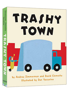 英文原版 Trashy Town 垃圾镇 儿童韵文纸板书绘本 2-6岁 英文版 进口英语原版书籍