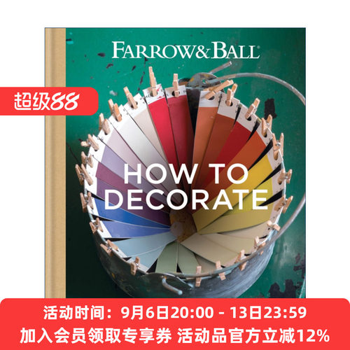 英文原版 Farrow & Ball How to Decorate 涂料墙纸品牌Farrow&Ball 家居装饰指南 精装 英文版 进口英语原版书籍