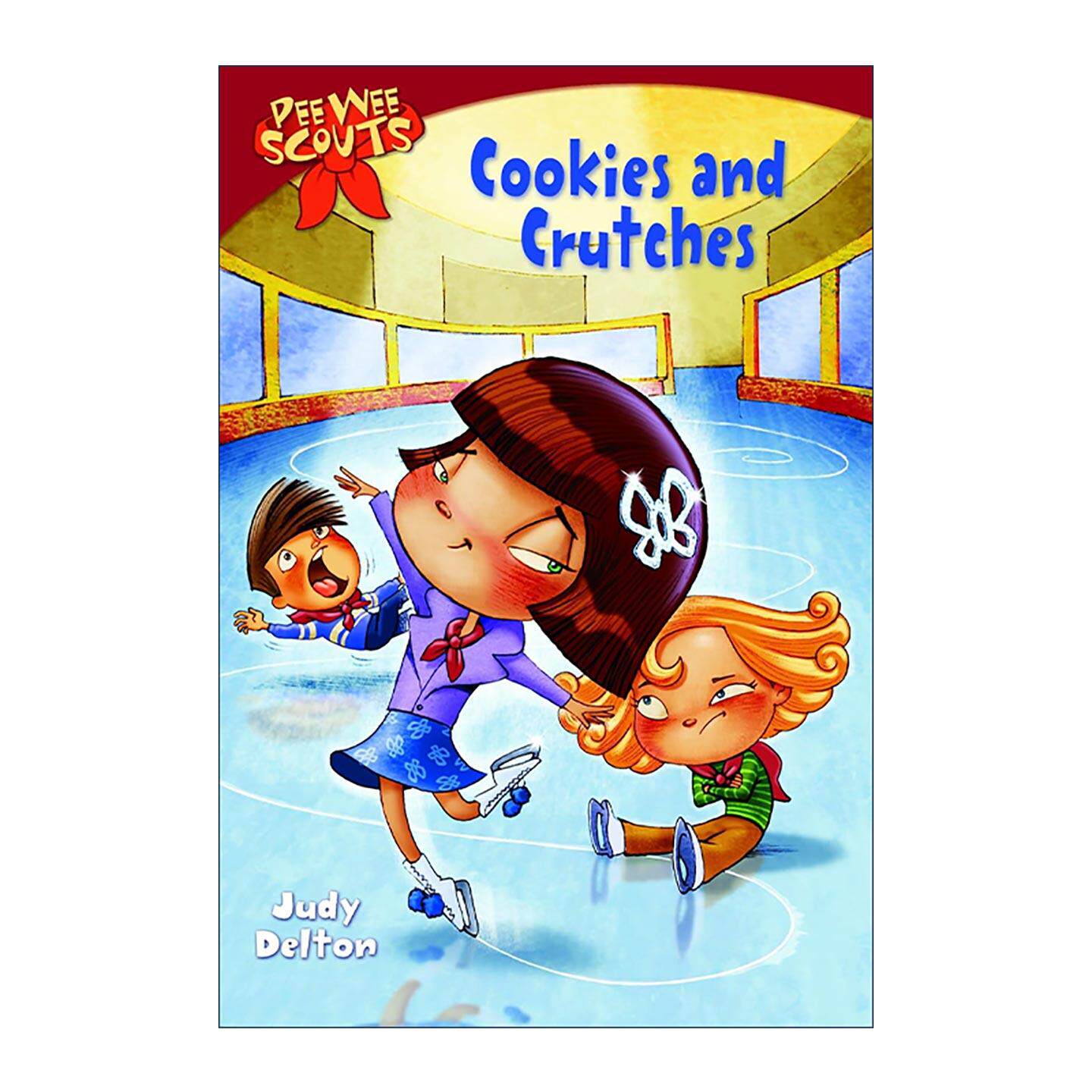 英文原版 Pee Wee Scouts 01 Cookies and Crutches 小人物侦察队系列1 饼干与拐杖 儿童章节桥梁故事书 Judy Delton 英文版