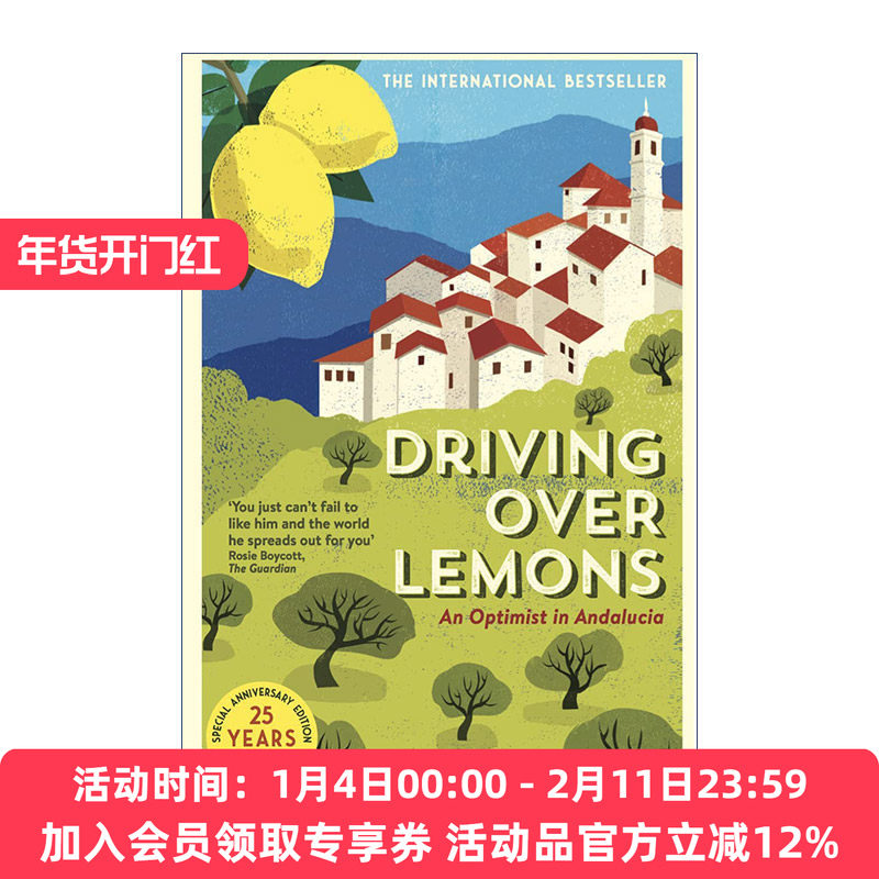 英文原版 Driving Over Lemons 吉他羊奶天堂 克里斯·斯图尔特 西班牙旅居生活 英文版 进口英语原版书籍
