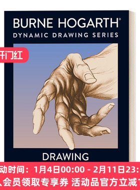 动态手部绘画技巧指南 英文原版 Drawing Dynamic Hands 素描 Burne Hogarth 英文版 进口英语原版书籍