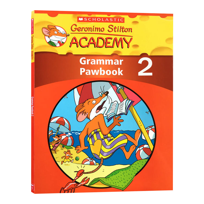 老鼠记者语法练习册2 英语综合能力提升 英文原版 Geronimo Stilton Academy Grammar Pawbook 2 英文版 进口英语原版书籍