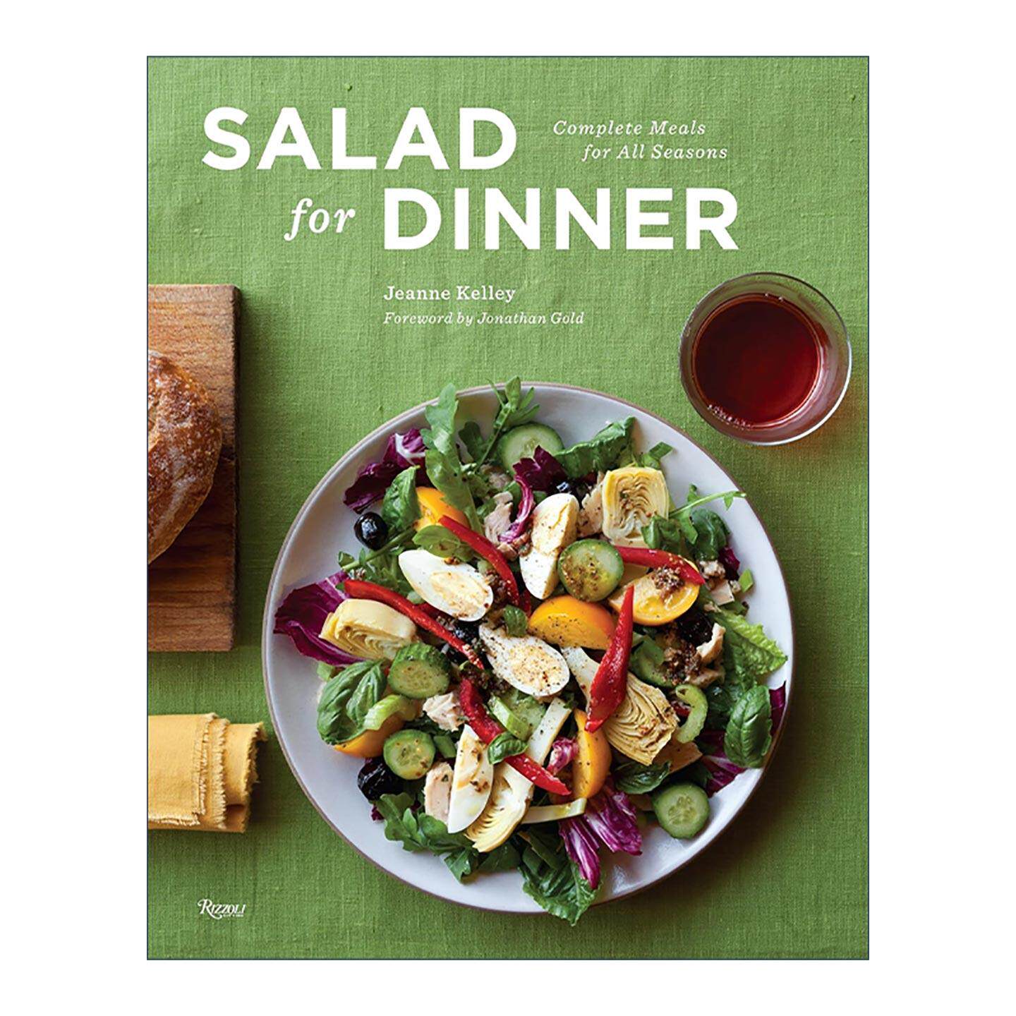 英文原版 Salad for Dinner 沙拉晚餐 四季皆宜的完整膳食 健康美食食谱 Jeanne Kelley 精装 英文版 进口英语原版书籍