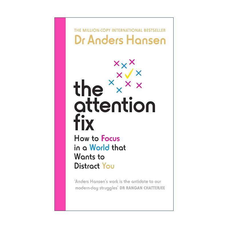 英文原版 The Attention Fix 注意力修复 在容易被分心的环境里恢复注意力 瑞典首席心理健康专家安德斯·汉森 进口英语原版书籍
