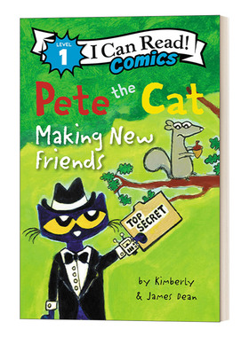 皮特猫系列 英文原版 Pete the Cat Making New Friends 结交新朋友 I Can Read Comics Level 1 英文版 进口英语原版书籍