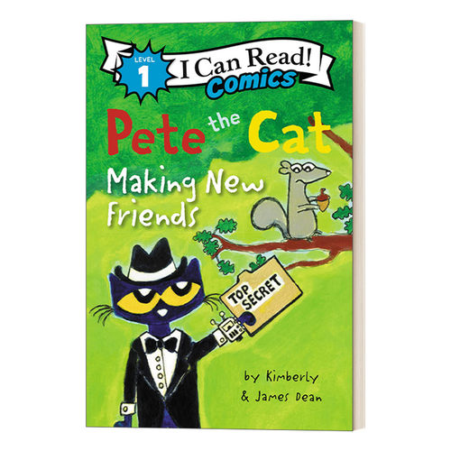 皮特猫系列 英文原版 Pete the Cat Making New Friends 结交新朋友 I Can Read Comics Level 1 英文版 进口英语原版书籍