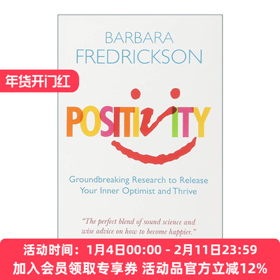 英文原版 Positivity 积极情绪的力量 芭芭拉?弗雷德里克森 Barbara Fredrickson 英文版 进口英语原版书籍