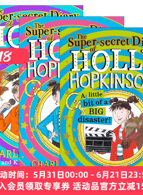 英文原版 Holly Hopkinson 霍莉的超级秘密日记1-3册 青少年幽默插画故事书 英文版 进口英语原版书籍