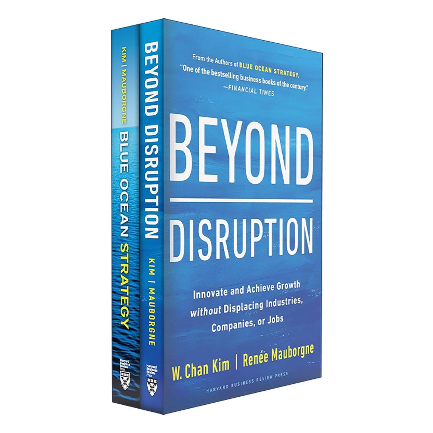 英文原版 Blue Ocean Strategy + Beyond Disruption Collection 2 Books 蓝海战略 超越颠覆 两册精装盒装套装 英文版 进口书籍