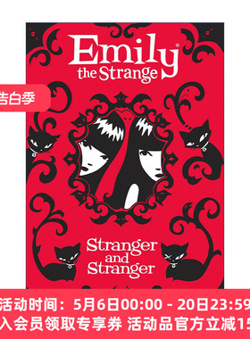 英文原版 Emily the Strange Stranger and Stranger 怪异的艾米莉2 复仇 美国经典漫画人物小说 儿童章节书精装进口英语原版书籍