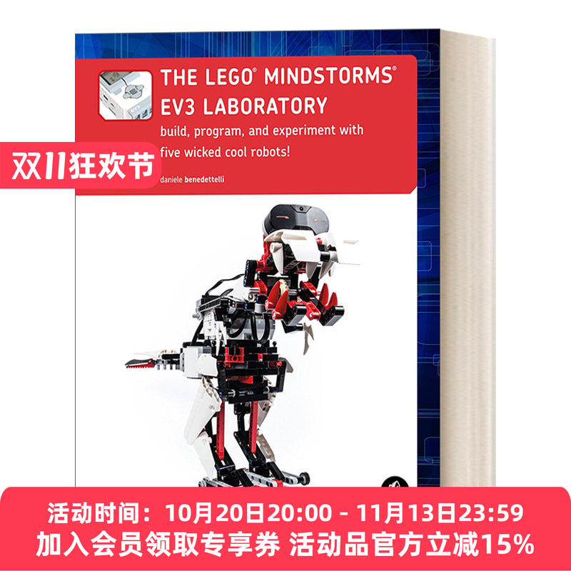英文原版The LEGO MINDSTORMS EV3 Laboratory 乐高机器人EV3创意实验室 5个超酷乐高机器人设计与制作实例 英文版 进口英语书籍