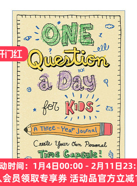 英文原版 One Question a Day for Kids A Three-Year Journal Create Your Own Personal Time Capsule 孩子每天问一个问题