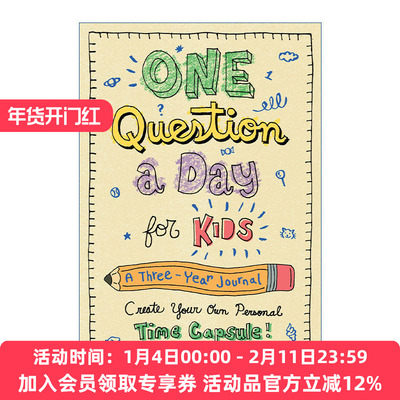 英文原版 One Question a Day for Kids A Three-Year Journal Create Your Own Personal Time Capsule 孩子每天问一个问题