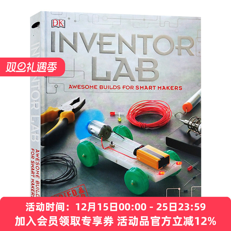 DK发明家实验室 英文原版 Inventor Lab Projects for genius makers 探索STEM学科 精装全彩 儿童科学科普知识 英文版进口英语书