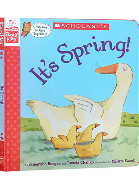 英文原版 It's Spring! 学乐边玩边读系列 春天来了 精装 学乐故事角色互动书 Scholastic Storyplay Book 英文版 进口英语书籍