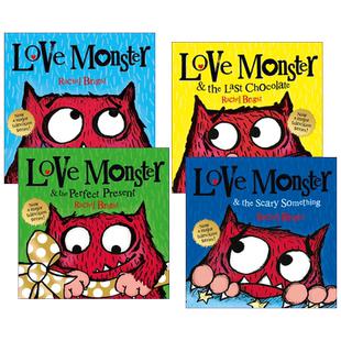 英文原版绘本 Love Monster 小怪兽阿蒙系列4册 完美的礼物 吓人的东西 谁会喜欢我 吃还是不吃 英文版 进口英语原版书籍