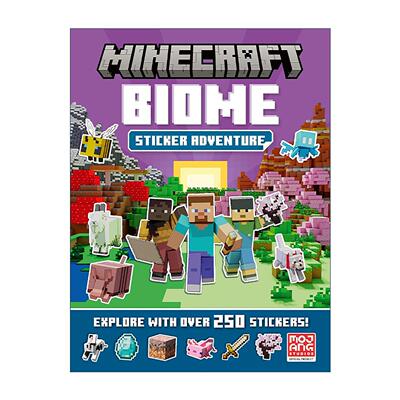 英文原版 Minecraft Biome Adventure Sticker Book 我的世界 生物群系大冒险 贴纸活动书 英文版 进口英语原版书籍