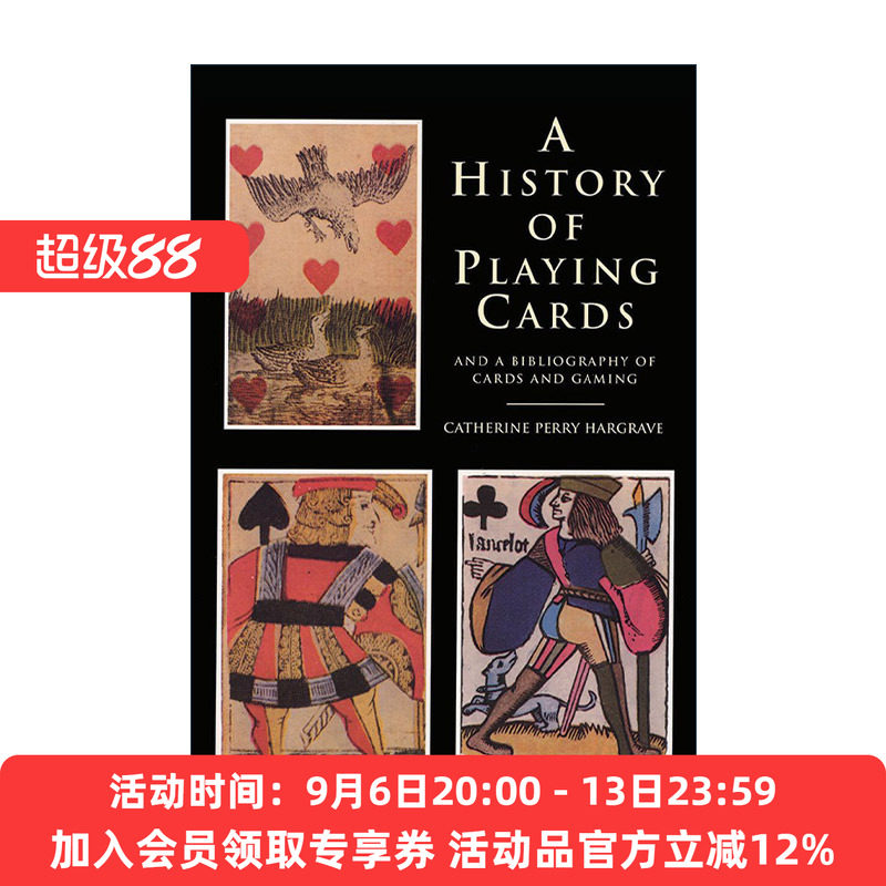 英文原版 A History of Playing Cards and a Bibliography of Cards and Gaming 扑克牌的历史与纸牌游戏注释书目 进口英语书籍