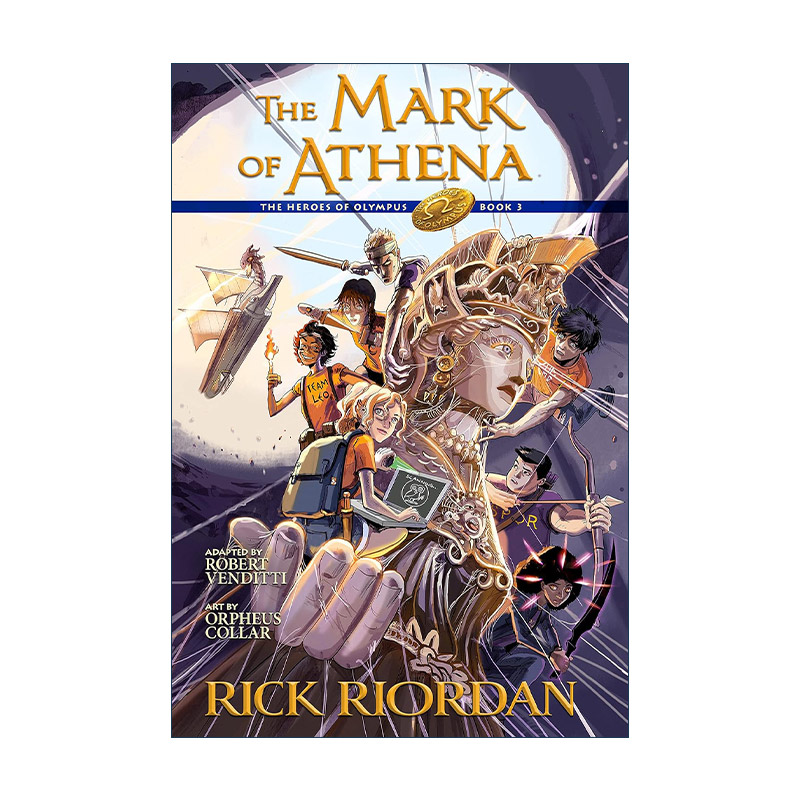 英文原版 The Heroes of Olympus 03 波西杰克逊第二季 奥林匹斯英雄系列3 雅典娜之印 漫画图画书 英文版 进口英语原版书籍