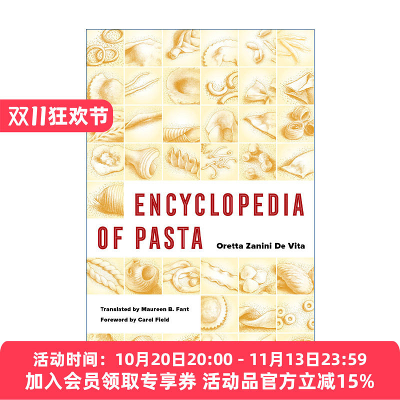 意大利面百科全书 英文原版 Encyclopedia of Pasta 食谱 美食历史 Oretta Zanini De Vita 英文版 进口英语原版书籍