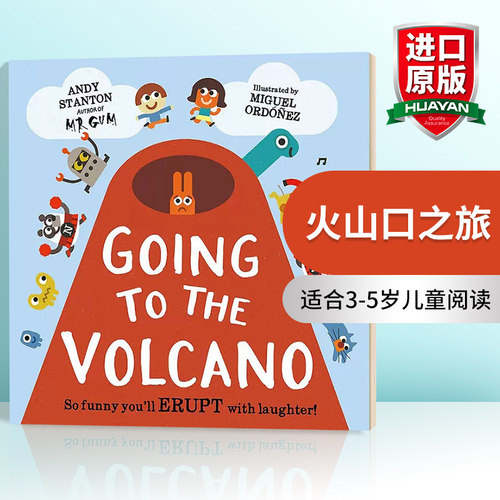 火山口之旅 英文原版绘本 Going to the Volcano 英文版儿童英语图画书 米格尔 Miguel Ordonez