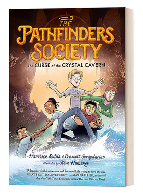 英文原版 The Curse of the Crystal Cavern 探索者协会2 水晶洞穴的诅咒 全彩漫画侦探推理小说 英文版 进口英语原版书籍