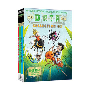 英文原版 The DATA Set Collection #2 Boxed Set 科学小组5-8册盒装 科学冒险章节书 英文版 进口英语原版书籍