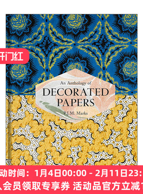 英文原版 An Anthology of Decorated Papers 装饰纸张选集 纹样素材 精装 英文版 进口英语原版书籍