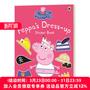 Pig 书籍 进口英语原版 粉红猪小妹 绘本 Peppa 装 Dress 英文版 英文原版 Sticker 扮贴纸书 Book