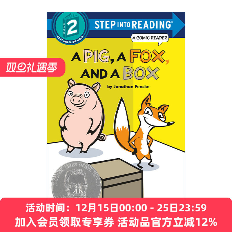 英文原版 Step into Reading 2 a Pig a Fox and a Box 猪 狐狸和一个盒子 英文版 进口英语原版书籍