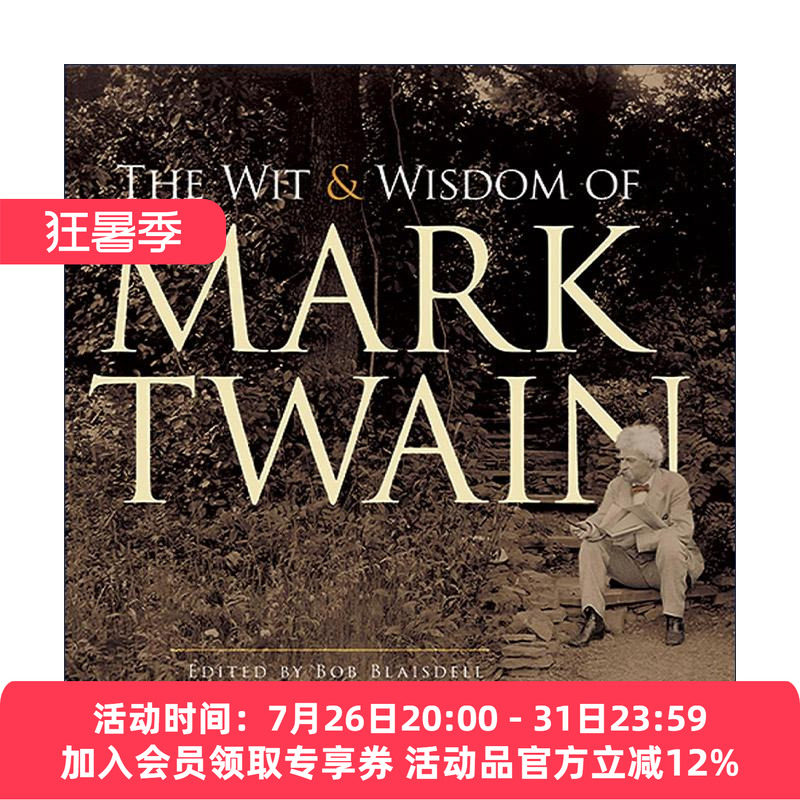 英文原版 The Wit and Wisdom of Mark Twain 马克吐温智慧箴言录 经典名言警句集 英文版 进口英语原版书籍