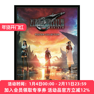 英文原版 Final Fantasy VII Rebirth Poster Collection 幻想7 重生 海报集 游戏周边 英文版 进口英语原版