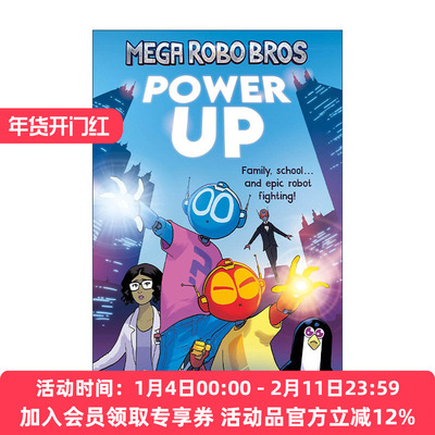 超级机器兄弟1 启动 英文原版 Mega Robo Bros 1 Power Up Neill Cameron少儿漫画 英文版 进口英语原版书籍