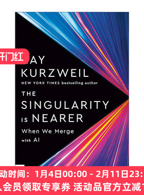 英文原版 The Singularity Is Near 奇点临近 当计算机智能超越人类 Ray Kurzweil 英文版 进口英语原版书籍