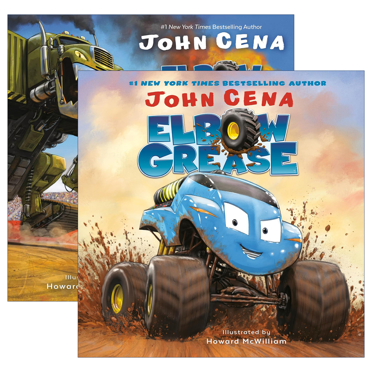 英文原版 Elbow Grease 怪兽卡车2册 儿童绘本 纸板书 John Cena 英文版 进口英语原版书籍