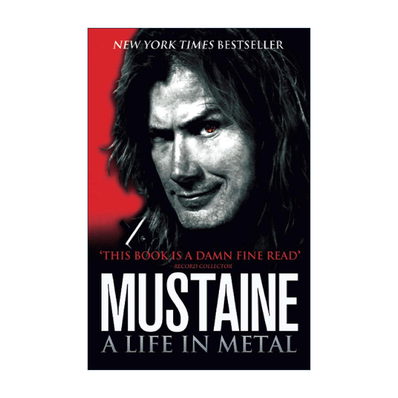 英文原版 Mustaine: a Life in Metal 戴夫·马斯泰恩 马大卫 重金属音乐回忆录 Megadeth乐队核心人物 英文版 进口英语原版书籍