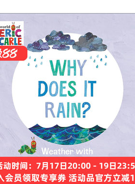 英文原版 Why Does It Rain Weather with The Very Hungry Caterpillar 为什么会下雨 好饿的毛毛虫的天气课 艾瑞·卡尔 儿童启蒙
