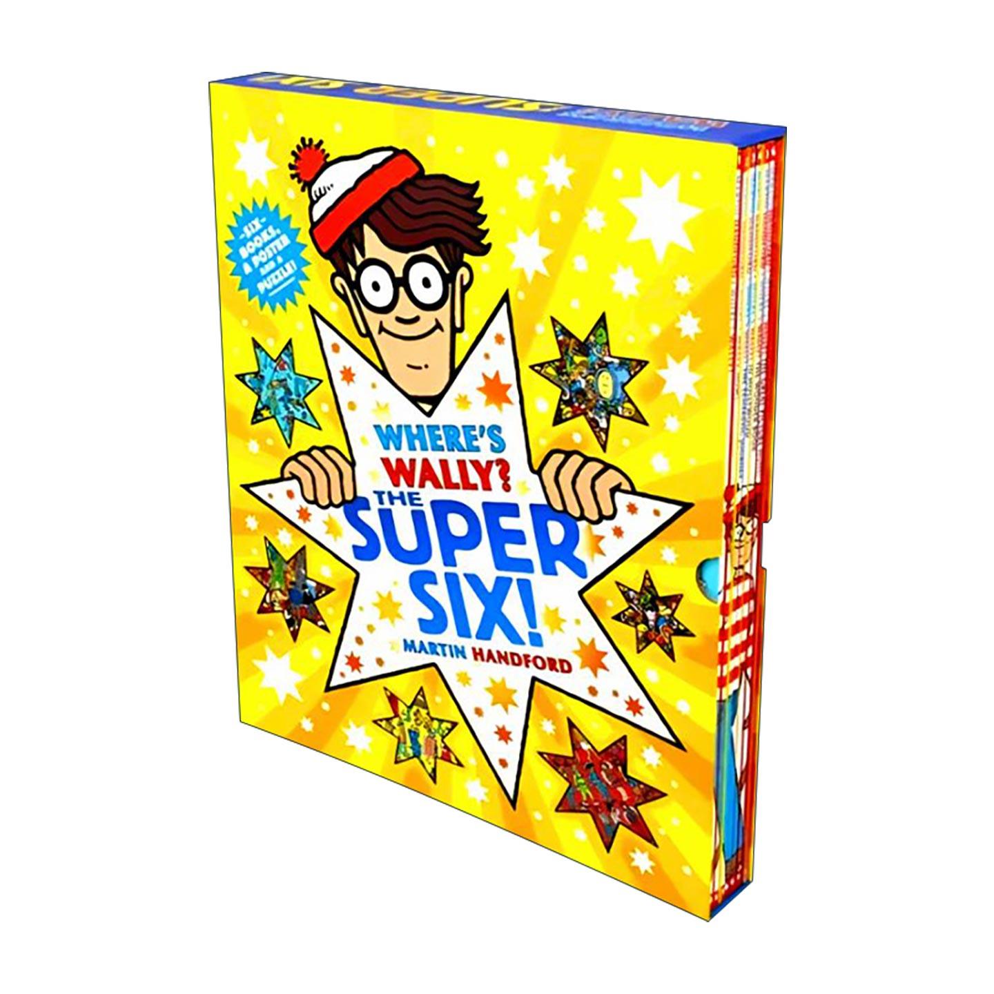 英文原版 Where's Wally The Super Six 威利在哪里 六册套装 附赠一张海报和拼图 英文版 进口英语原版书籍
