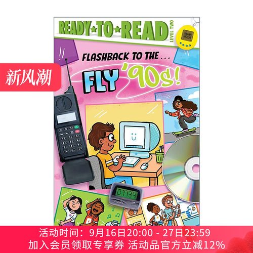 英文原版 Flashback to the Fly '90s 闪现90年代 准备读分级2 英文版 进口英语原版书籍
