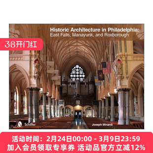 英文原版 Historic Architecture in Philadelphia 费城的历史建筑 东瀑布 马拉扬克 罗布鲁 精装复古建筑艺术图册 进口英语书籍