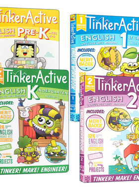 不同级别英语练习册4册 英文原版 TinkerActive Workbooks English Language Arts 英文版 进口英语原版书籍