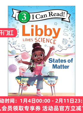 英文原版 Libby Loves Science States of Matter 利比爱科学 物质状态 I Can Read Level 3 STEM主题分级阅读 进口英语原版书籍