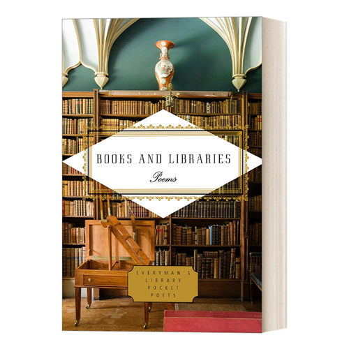 英文原版 Books and Libraries Poems Everyman's Library Pocket Poets Series 书与图书馆 诗选 人人图书馆精装收藏版 英文版