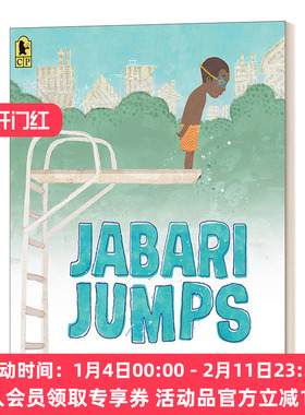 英文原版 Jabari Jumps 贾巴里跳 4-8岁儿童运动主题绘本 Gaia Cornwall 英文版 进口英语原版书籍